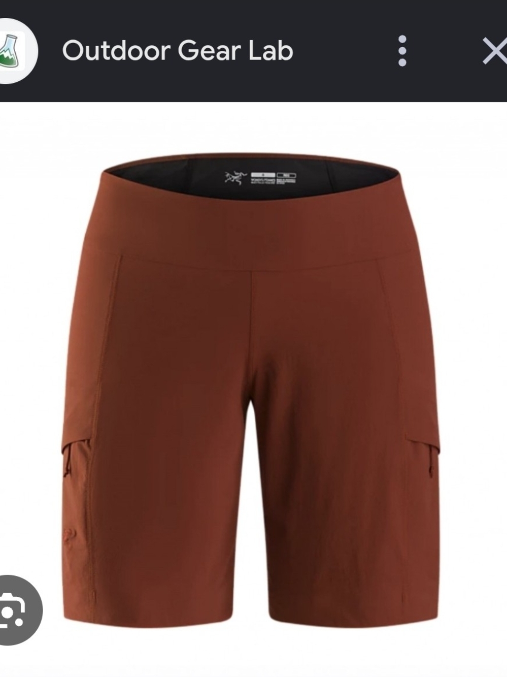 Arc'teryx Sabria Shorts, Size 4